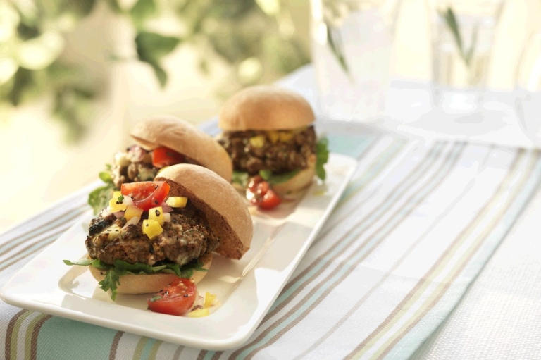 Minis burgers de surlonge au bleu