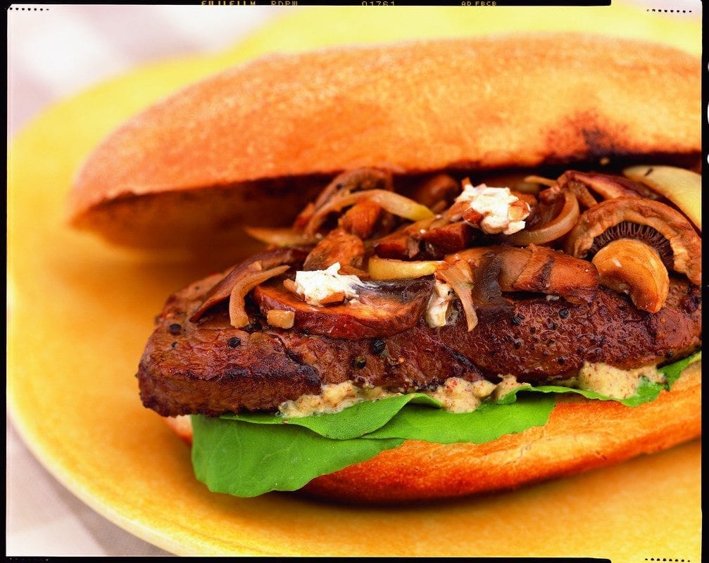 Canadian-Beef-Beef-Steak-Sandwich-with-Balsamic-Mushrooms-and-Chevre