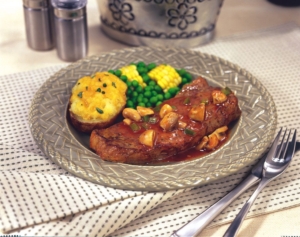 Canadian-Beef-BBQ-Beef-Steak-with-Saucy-Mushrooms