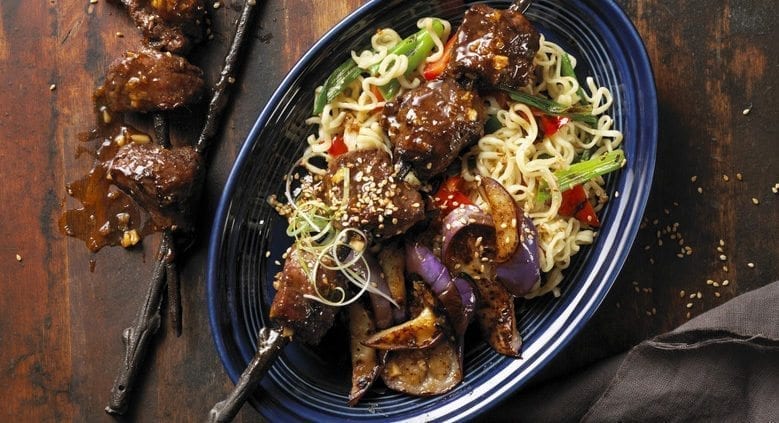 Canadian-Beef-Glazed-Beef-Kabobs-with-Easy-Asian-Eggplant