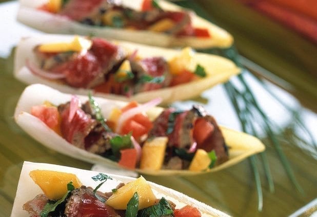 Canadian-Beef-Grilled-Beef-Steak-and-Mango-Salsa-with-Endive