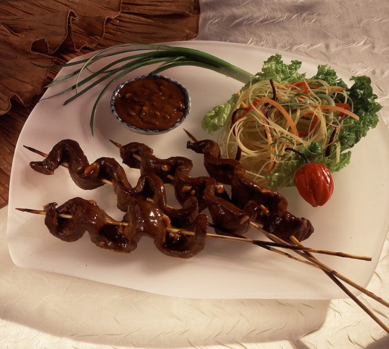Satés de boeuf thaï