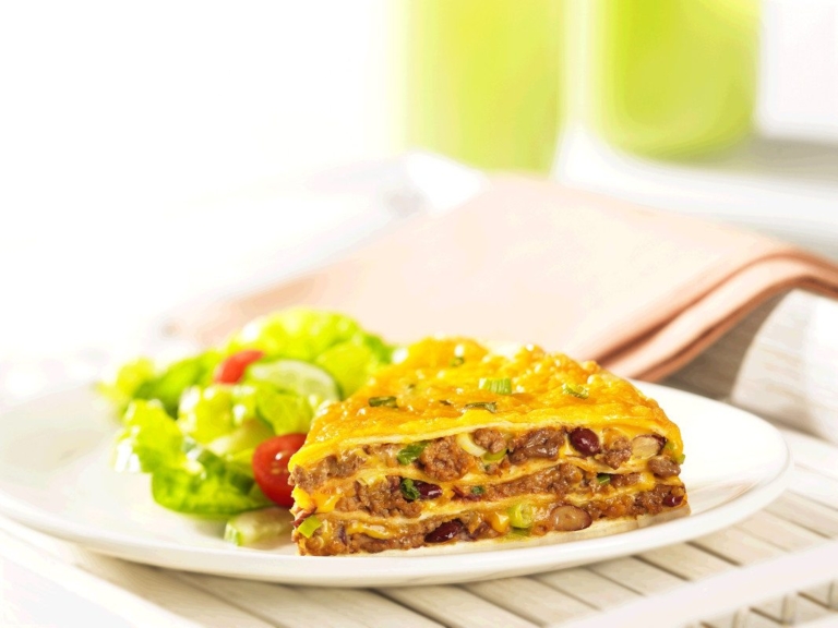 Tarte tortilla au boeuf