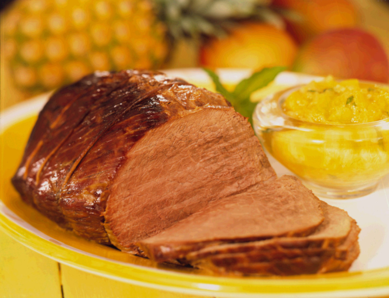 Rôti de boeuf rôti à la salsa tropicale