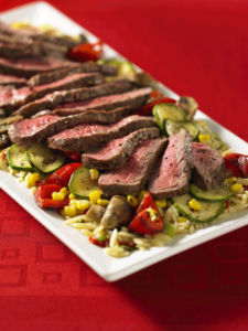 Canadian-Beef-Charred-Beef-Steak-and-Veggies-with-Orzo-Pasta