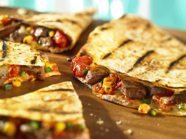 Quesadillas au boeuf à la mexicaine