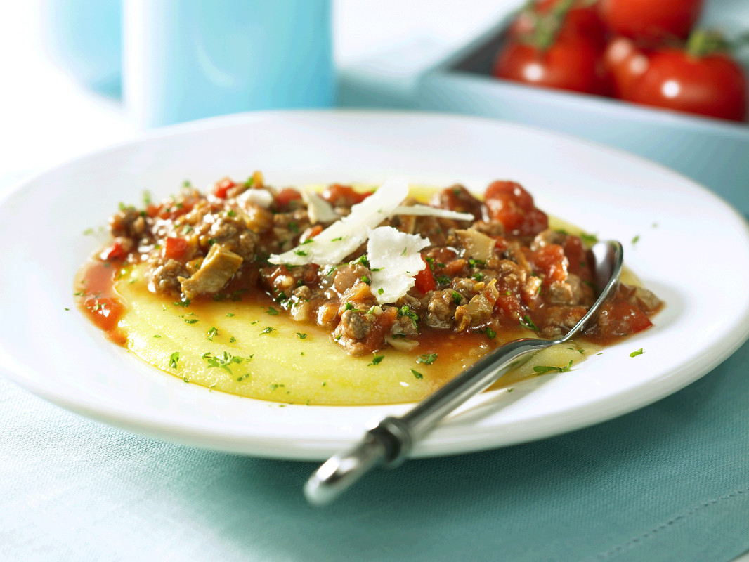 Canadian-Beef-Polenta-with-Wild-Mushroom-and-Meat-Ragout