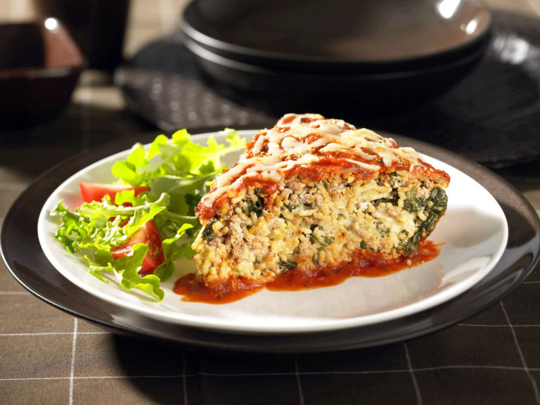 Tarte au boeuf et pâtes