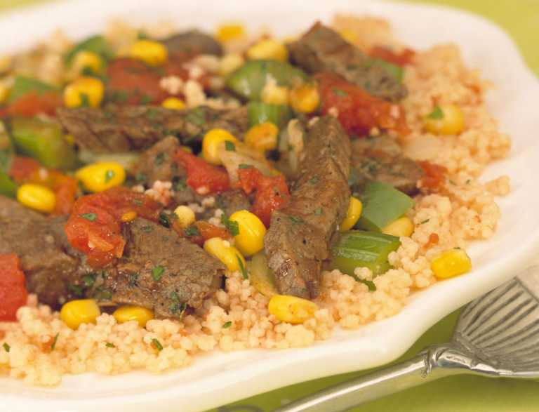 Sauté de boeuf Cajun et couscous