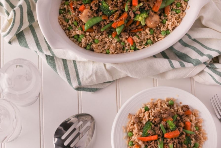 Casserole de bœuf arc-en-ciel